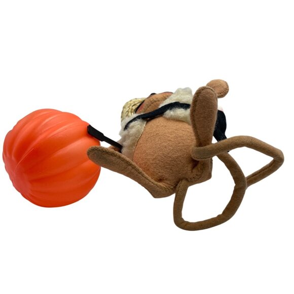 Annalee Halloween Sheriff Cowboy Mouse Plush With Straw Hat & Pumpkin - Picture 12 of 15